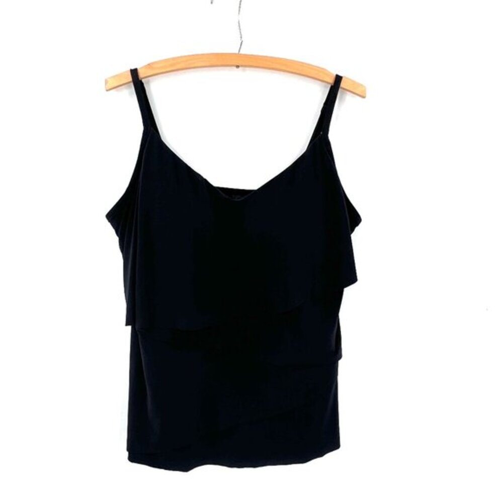 MAGICSUIT CHLOE SWIMWEAR SLIMMING TANKINI TOP ruffle black‎ swim suit 14